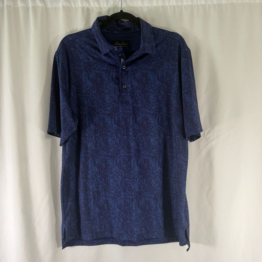 Bobby Jones Loch Lloyd Country Club Golf Polo Men's Medium Blue Short Sleeve